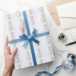 Christmas Berries  Wrapping Paper<br><div class="desc">This Christmas wrapping paper has a stripped pattern of bright berries mixed with blue dots.</div>