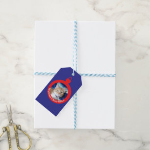 Christmas, Best Cat Dad Ever , Cat Photo , Gift Tags
