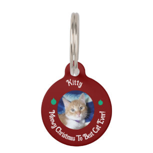Christmas, Best Cat Ever , Cat Photo , Pet Tag