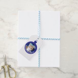 Christmas, Best Cat Grandpa' Ever , Cat Photo , Gift Tags
