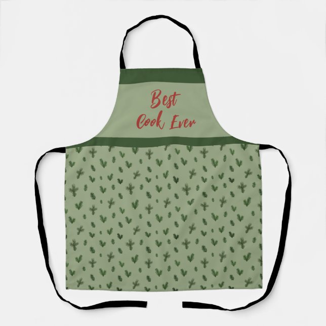  christmas best cook ever apron (Front)