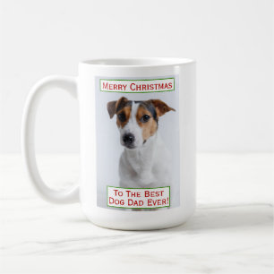 Christmas Best Dog Dad Ever Pet Photo Coffee Mug