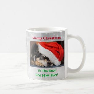 Christmas Best Dog Mum Ever Pet Photo Coffee Mug