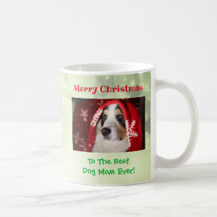 Christmas Best Dog Mum Ever Pet Photo Coffee Mug