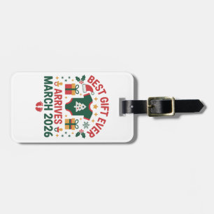 Christmas Best Gift Arrives March 2026 Couples Luggage Tag