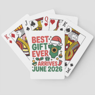 Christmas Best Gift Ever Arrives June 2026 Playing Cards