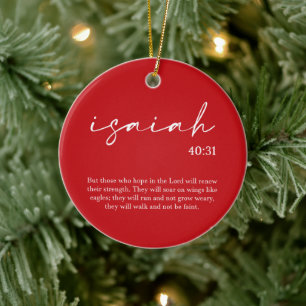  Christmas Bible Verse  Ceramic Ornament