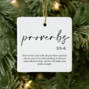  Christmas Bible Verse Ceramic Ornament