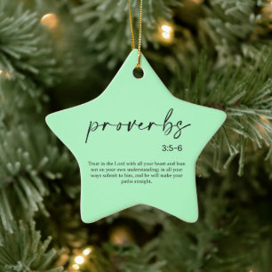 Christmas Bible Verse Ceramic Ornament