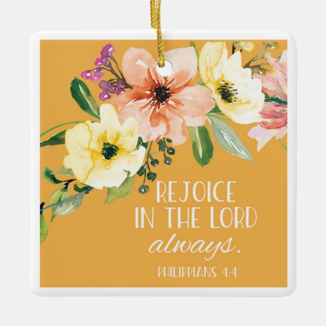  Christmas Bible Verse Ceramic Ornament (Front)