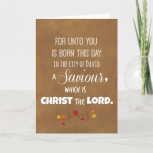 Christmas Bible Verse Holiday Card