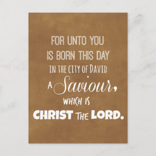 Christmas Bible Verse Holiday Postcard