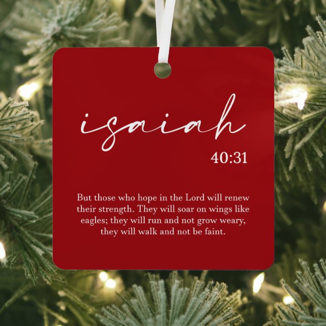  Christmas Bible Verse Metal Tree Decoration (Insitu)