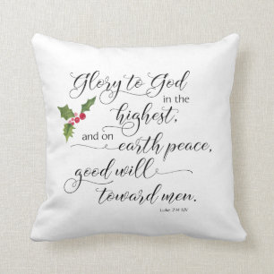 Christmas Bible Verse Pillow