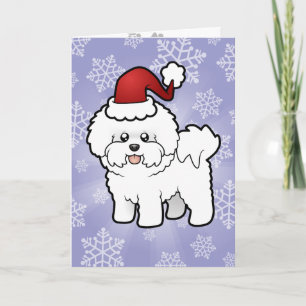 Christmas Bichon Frise Holiday Card