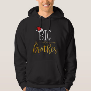 Christmas Big Brother Baby Announcement Children Hoodie