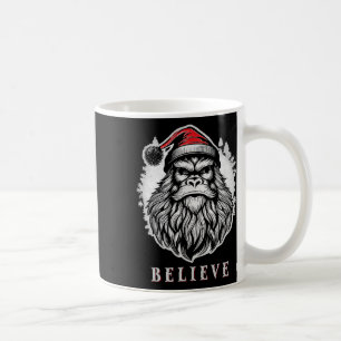 Christmas Bigfoot - Believe In Bigfoot Wearing San Coffee Mug