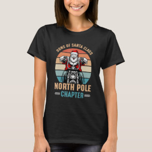 Christmas Biker Sons Of Santa Anarchy North Pole C T-Shirt