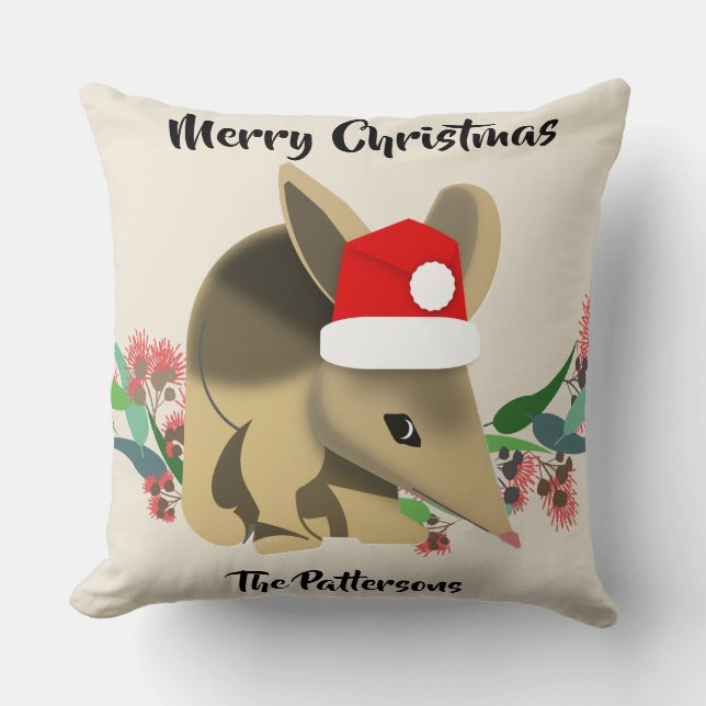 Christmas Bilby Cushion (Front)