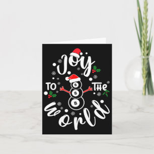 Christmas Billiards Joy To The World Funny Billiar Card