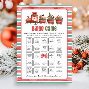 Christmas Bingo Game Holiday Card