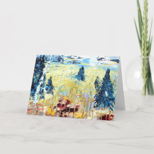 Christmas Birch Secular Holiday Card