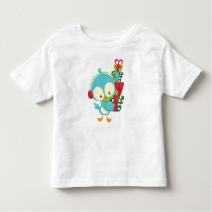 Christmas Bird, Cute Bird, Gifts, Presents, Xmas Toddler T-Shirt