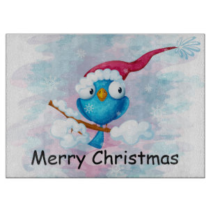 Christmas Bird Cutting Board