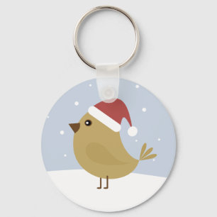 Christmas Bird Key Ring