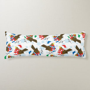 christmas bird santa body cushion