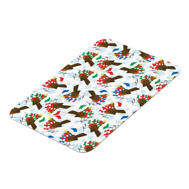 christmas bird santa magnet (Left Side)