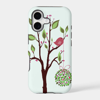 Christmas bird with mistletoe iPhone 5 Cases