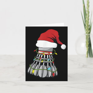 Christmas Birdie Badminton Shuttle S Card
