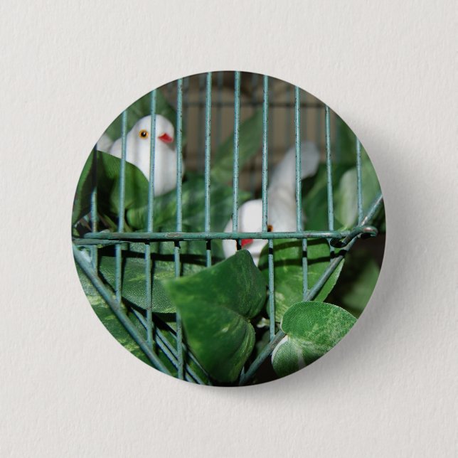 Christmas Birds 6 Cm Round Badge (Front)