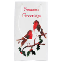Christmas Birds Robin Seasons Greetings