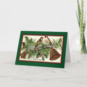Christmas Birds - Vintage Card