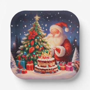 Christmas Birthday 11 Paper Plate