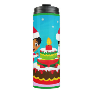 Christmas Birthday 3 Thermal Tumbler