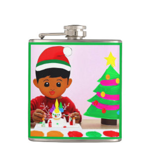 Christmas Birthday 4 Hip Flask