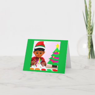 Christmas Birthday 4 Holiday Card