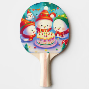 Christmas Birthday (6) Ping Pong Paddle