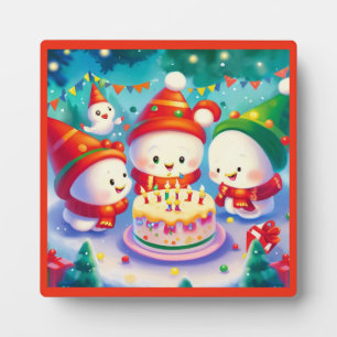 Christmas Birthday 6 Plaque