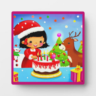 Christmas Birthday 7 Plaque