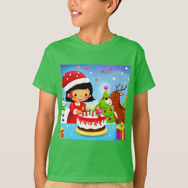 Christmas Birthday 7 T-Shirt (Front)