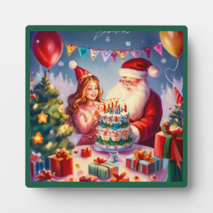 Christmas Birthday 8 Plaque