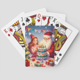 Christmas Birthday (8) Playing Cards