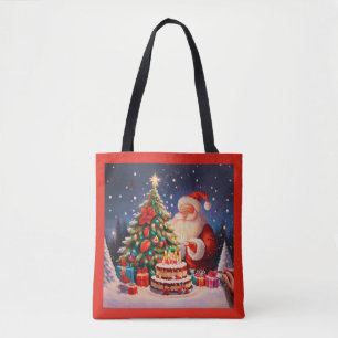 Christmas Birthday 9 Tote Bag