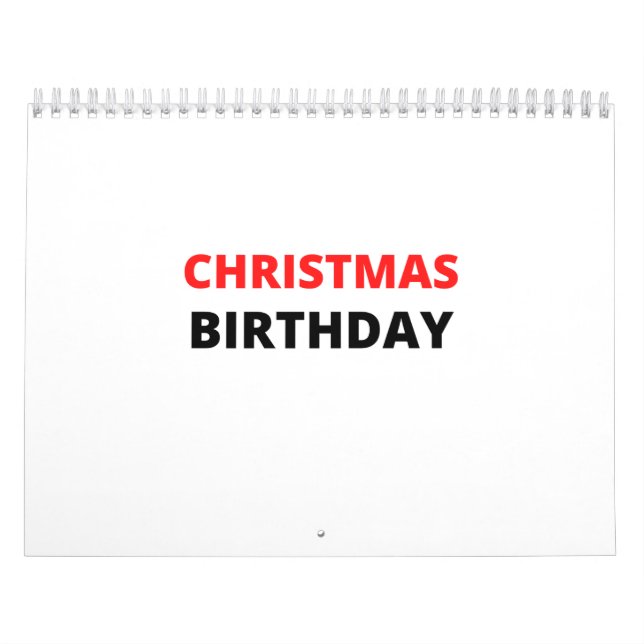 CHRISTMAS BIRTHDAY CALENDAR (Cover)