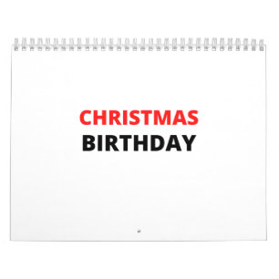 CHRISTMAS BIRTHDAY CALENDAR