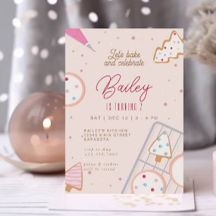 Christmas Birthday Party Cookie Decorating Invitation